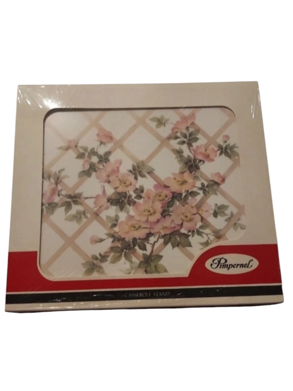 Pimpernel romantic rose Casserole Stand . RARE. New In Box.
